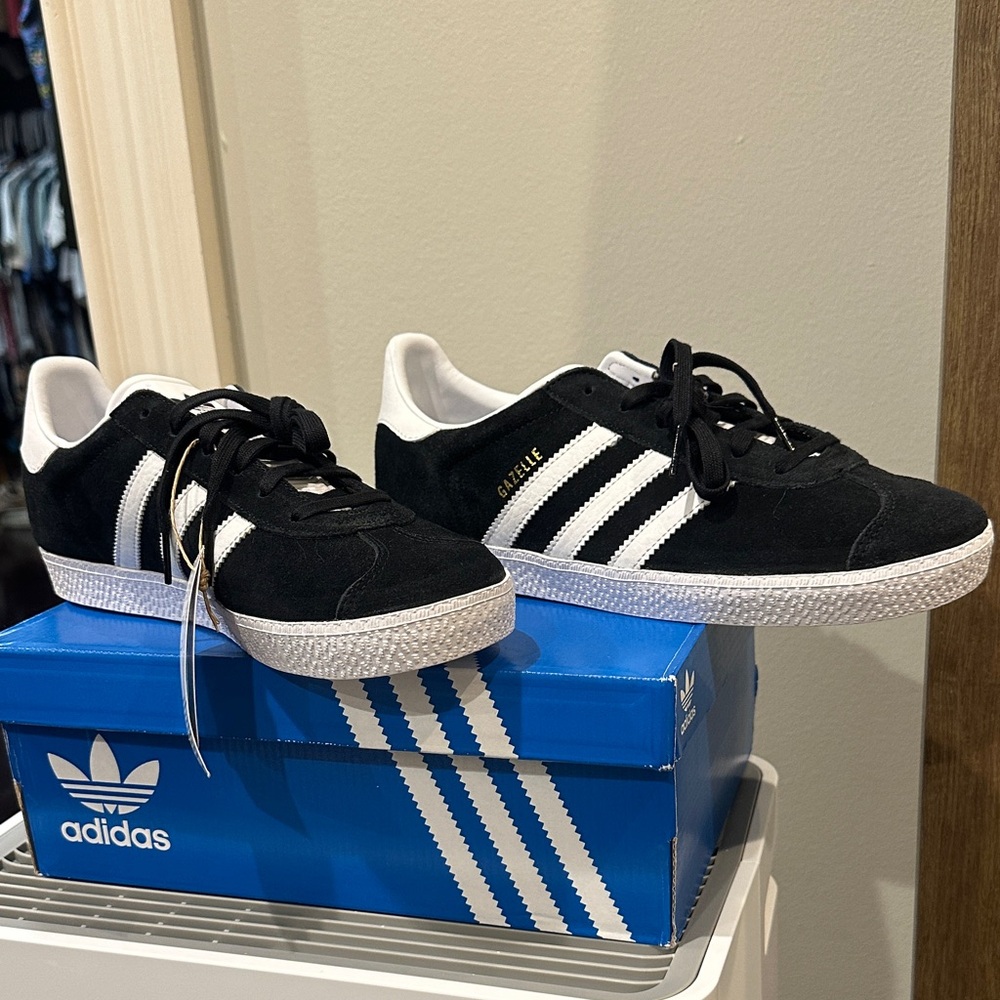 Adidas Gazelle Black and White Sneakers